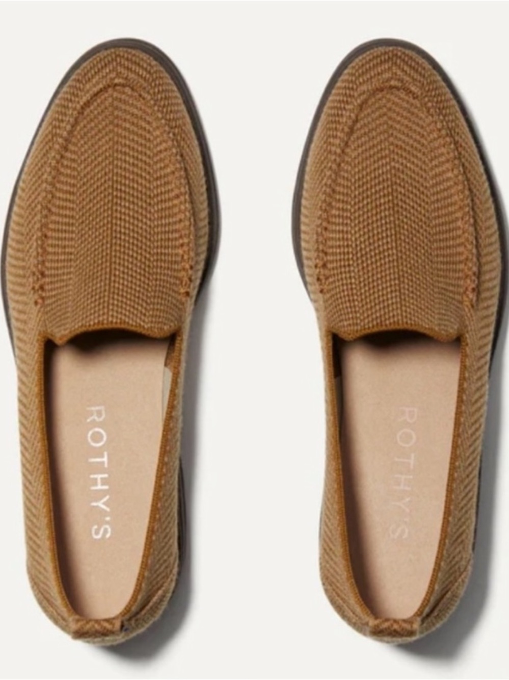 Rothy's Tan Woven Loafers